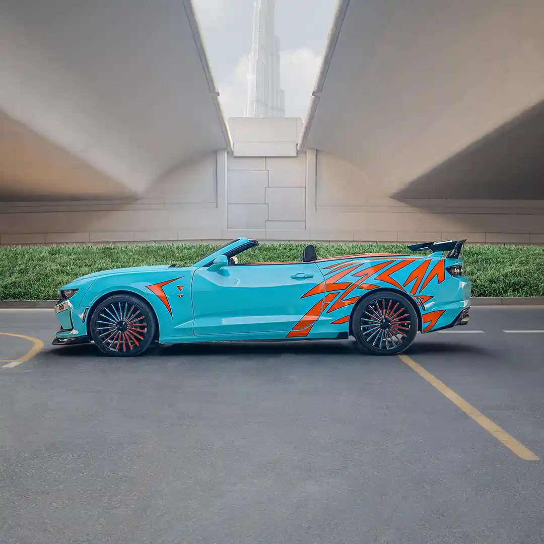 Chevrolet Camaro Mavi + Turuncu - 5