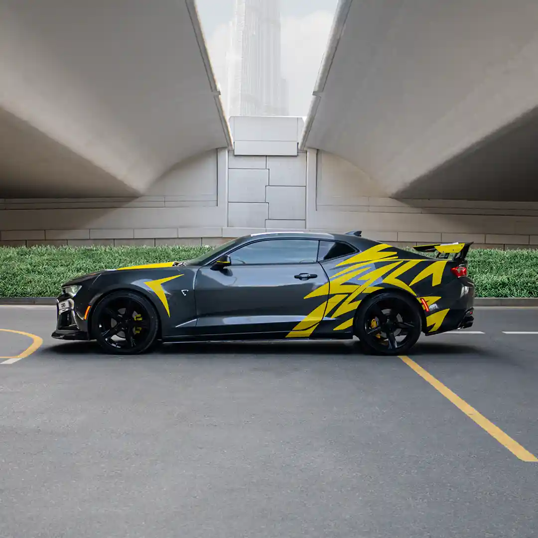Chevrolet Camaro Gray + Yellow - 5