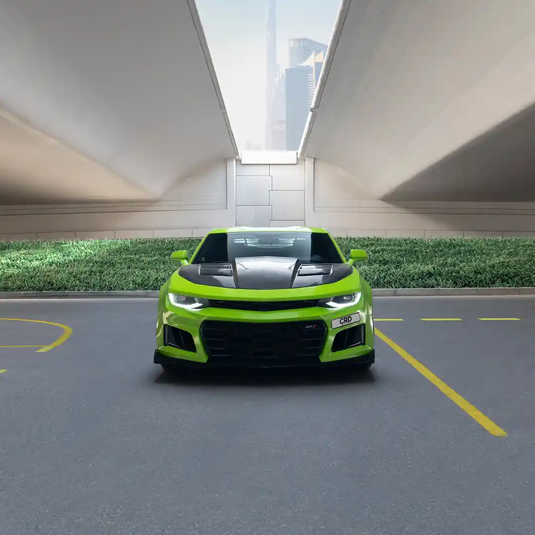 Chevrolet Camaro Yeşil + Siyah - 4