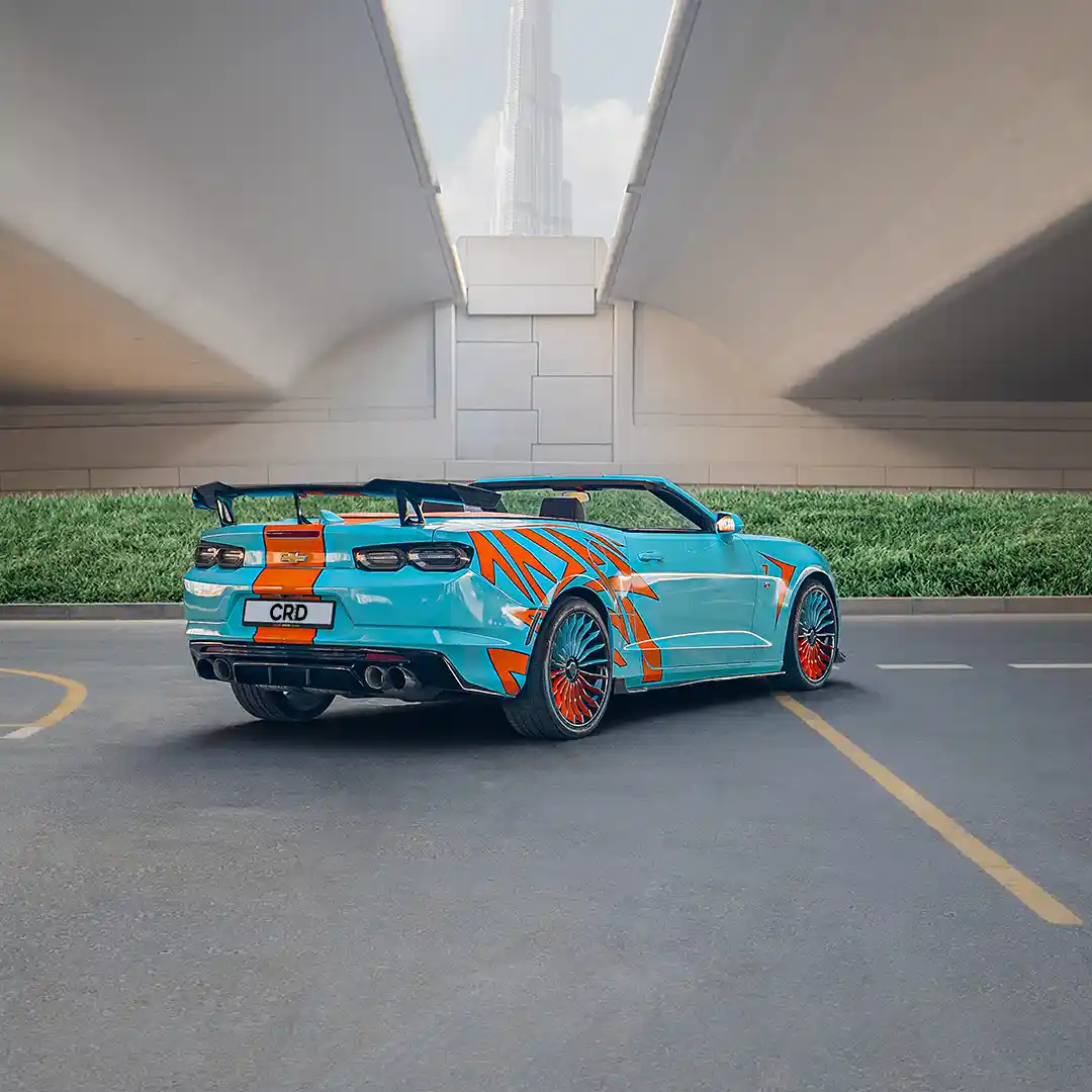 Chevrolet Camaro Mavi + Turuncu - Görsel 2