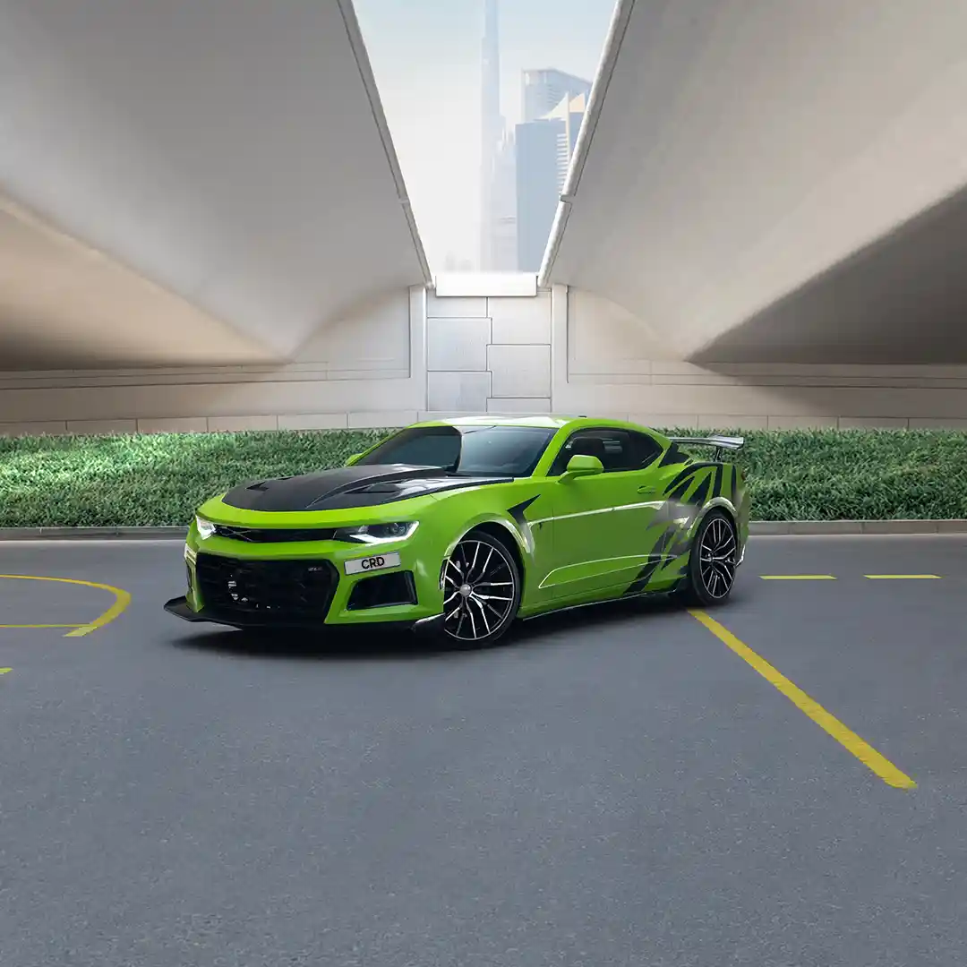 Chevrolet Camaro Yeşil + Siyah - Görsel 1