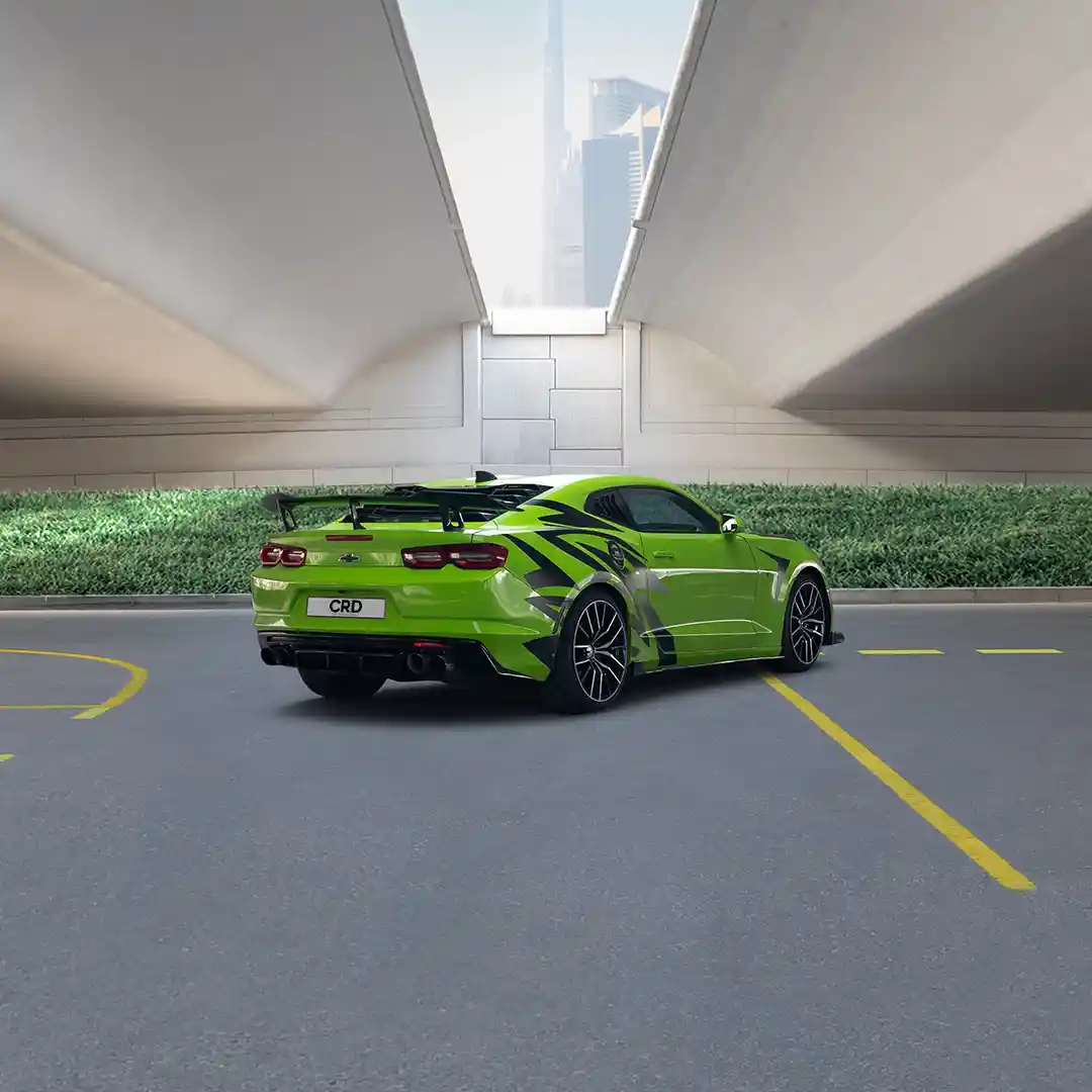 Chevrolet Camaro Yeşil + Siyah - Görsel 2