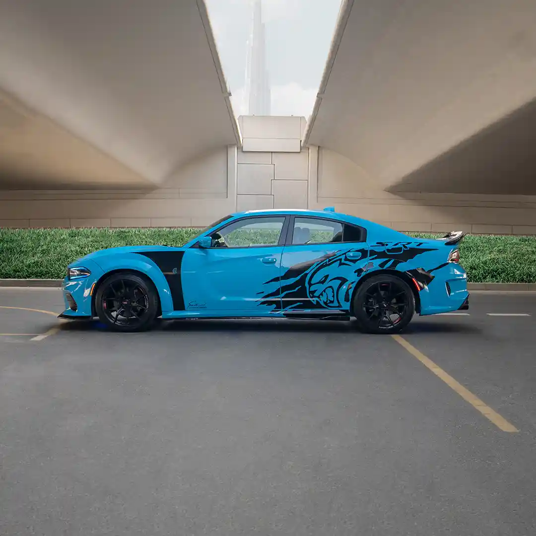 Dodge Charger Blue + Black - 5
