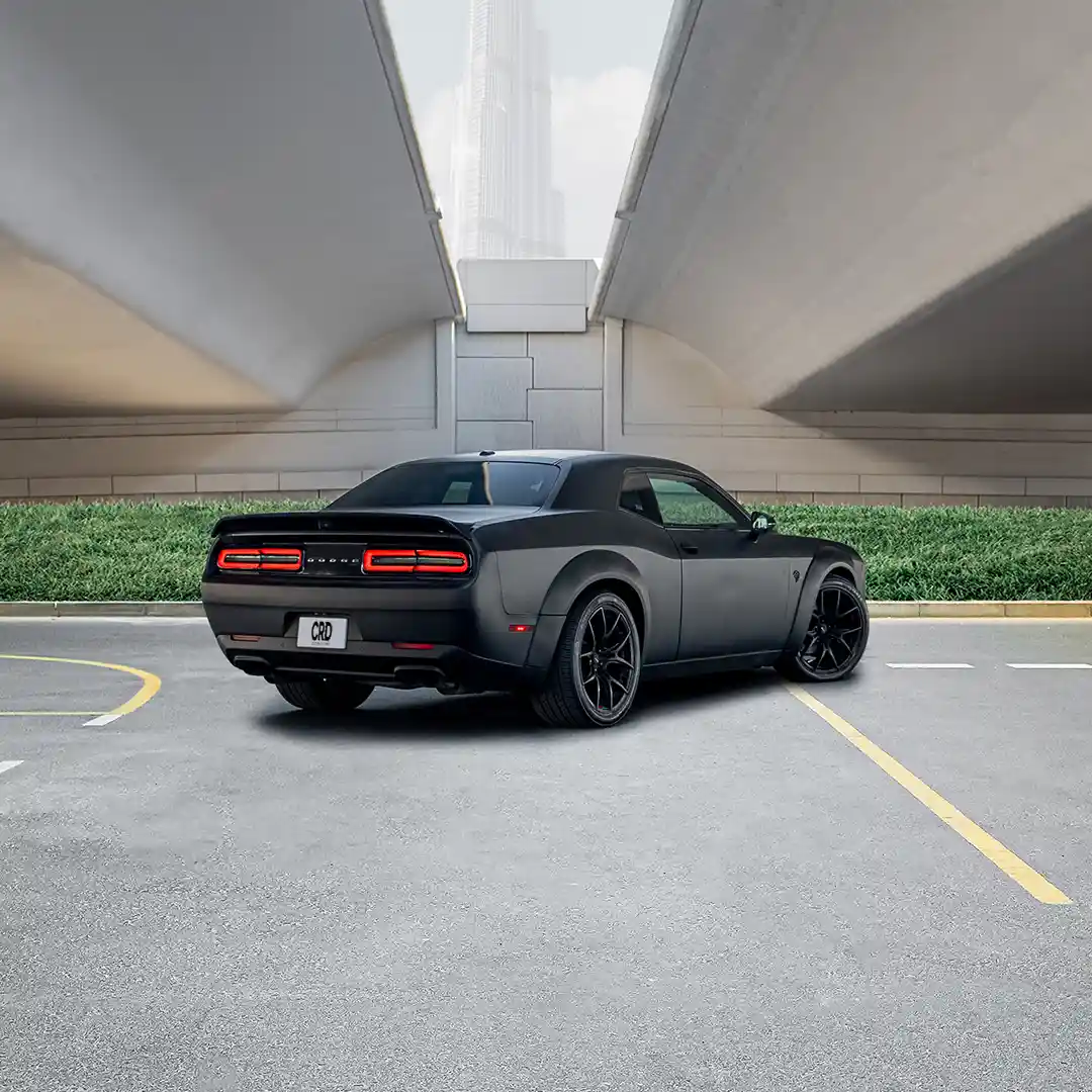Dodge Challenger Mat Siyah + Yeşil - Görsel 2