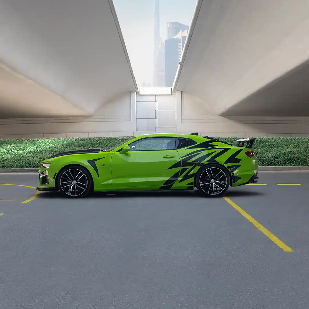 Chevrolet Camaro Yeşil + Siyah - 5