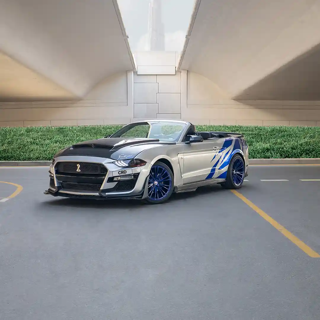 Ford Mustang – Gümüş + Mavi - Görsel 1