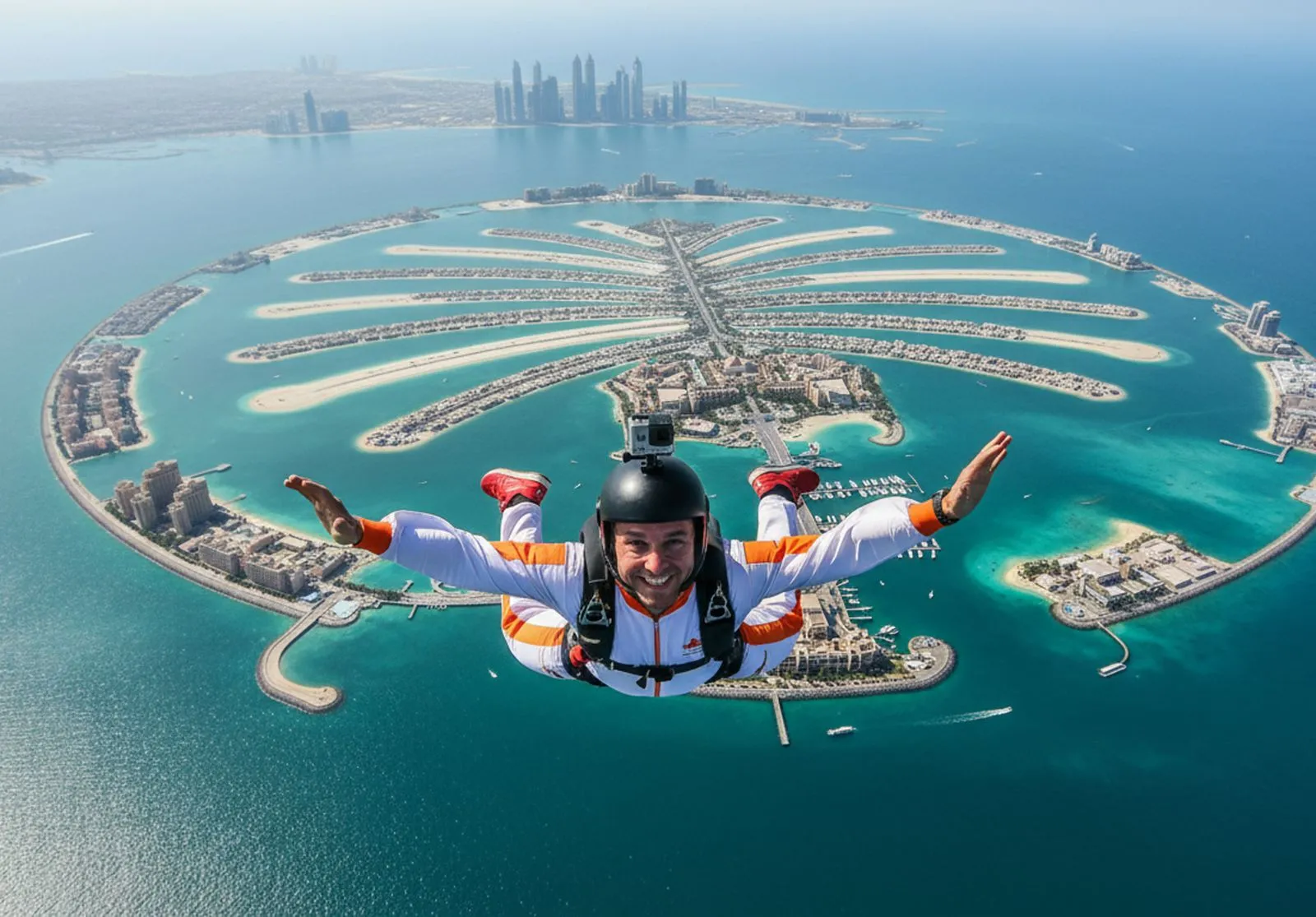 Skydive Dubai: Experience Tandem Skydiving at The Palm Drop Zone