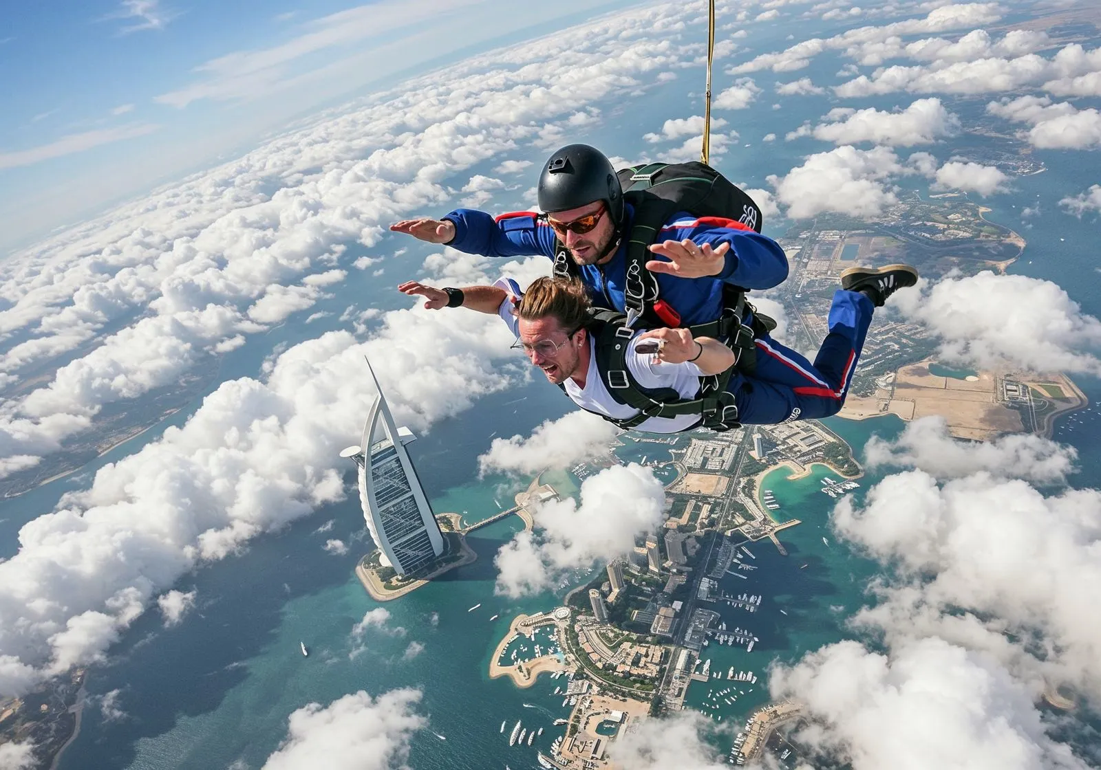 Skydive Dubai: Experience Tandem Skydiving at The Palm Drop Zone