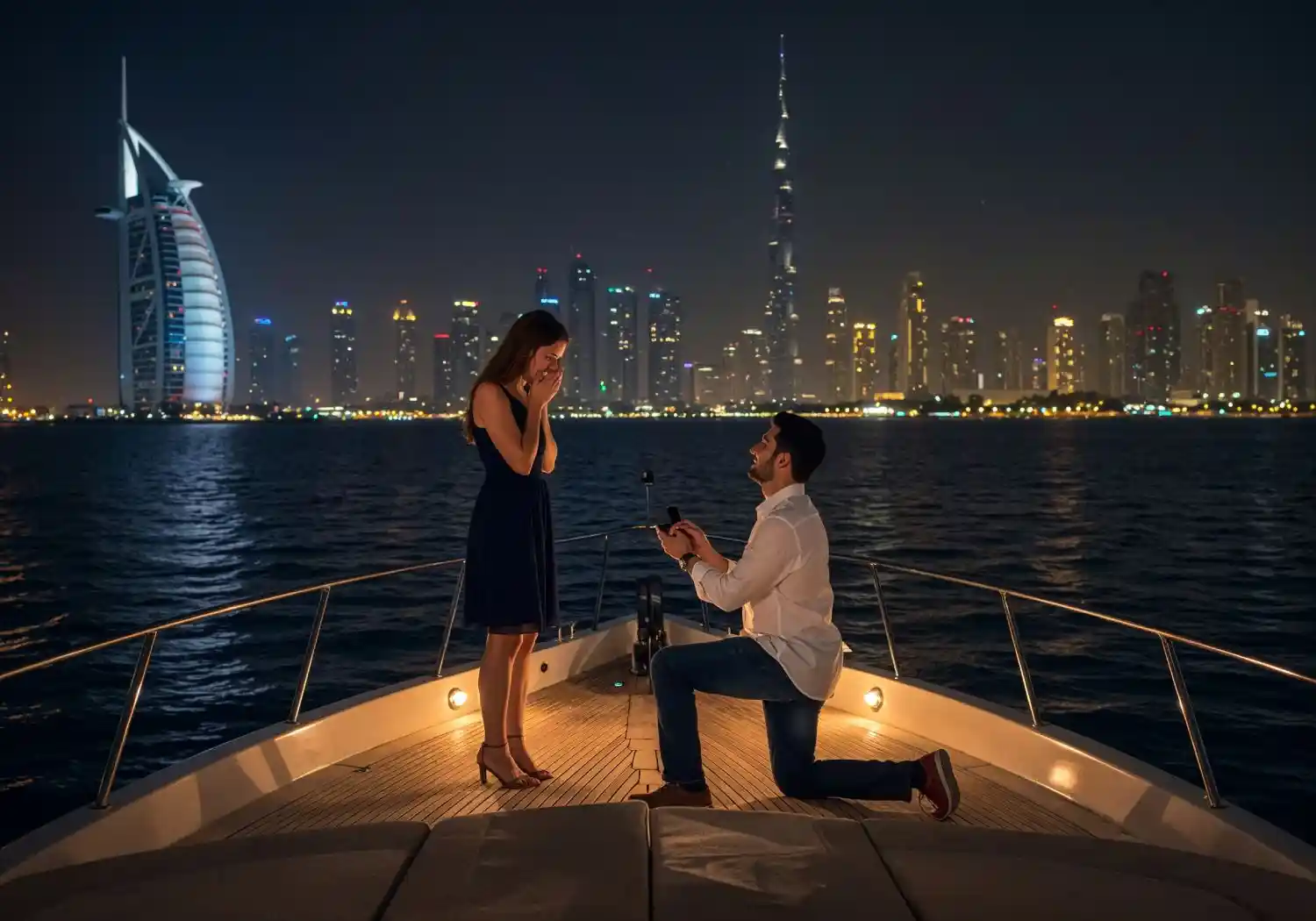 Private Yacht Marriage Proposal in Dubai